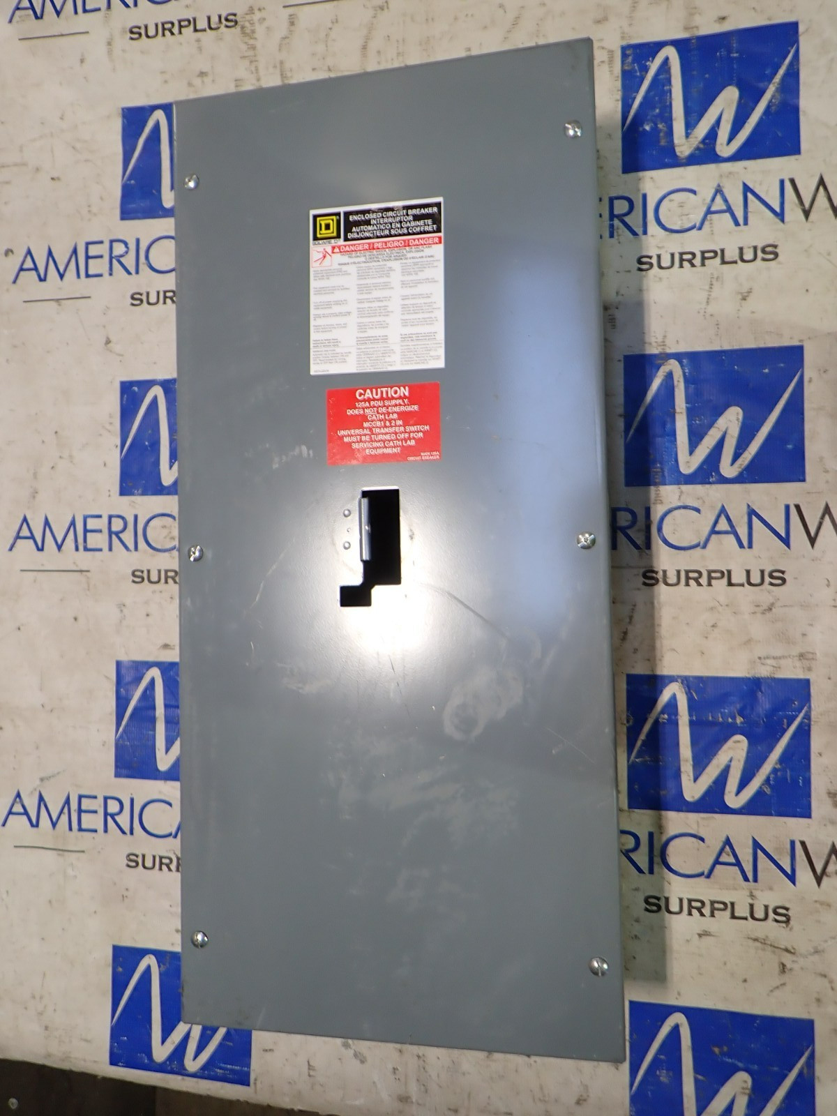 Square D J250S 250 amp 600 volt Circuit Breaker Enclosure INDOOR ECB574
