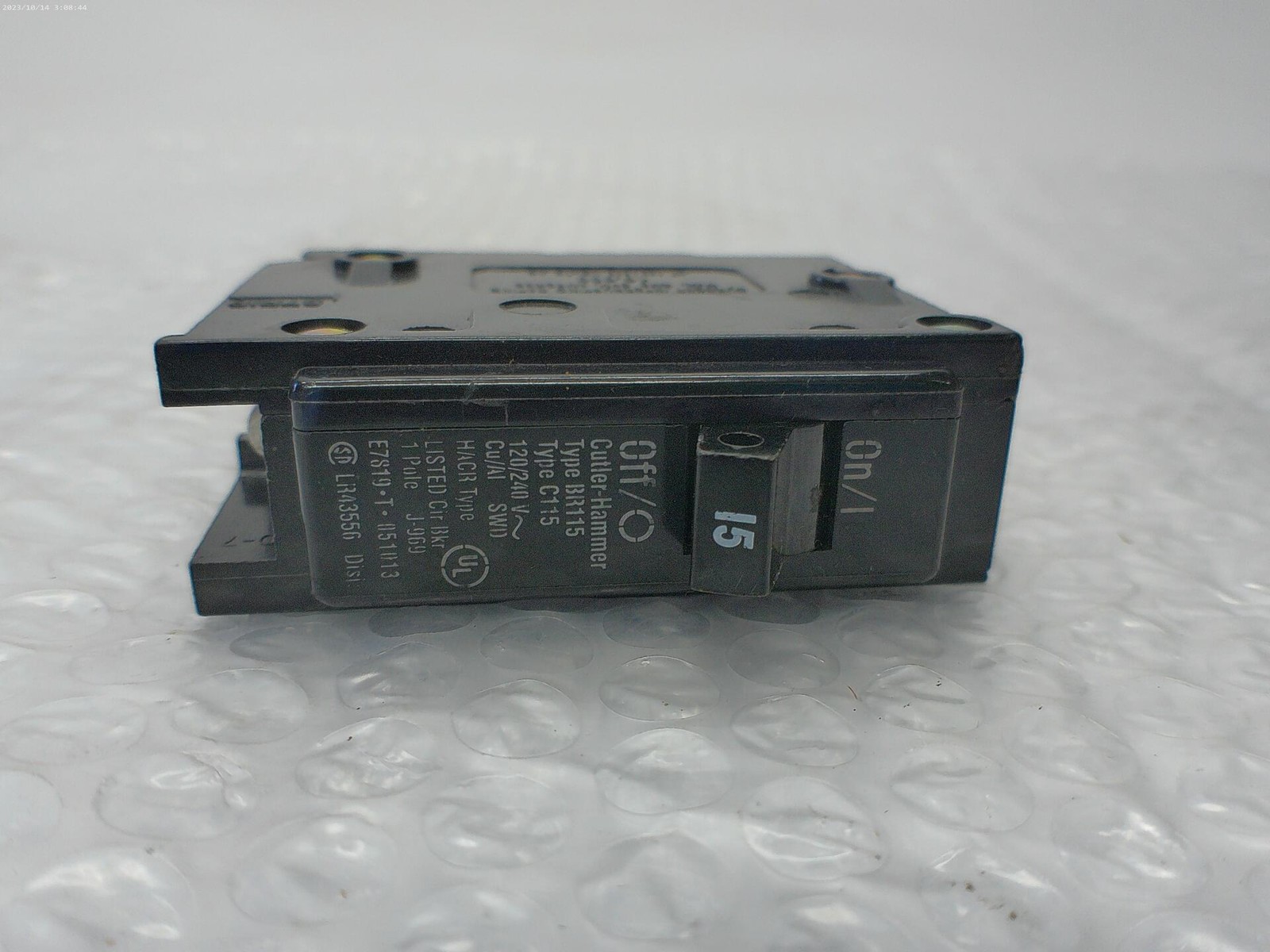 CUTLER HAMMER BR115C115 BREAKER 1POLE 15AMP NSNP