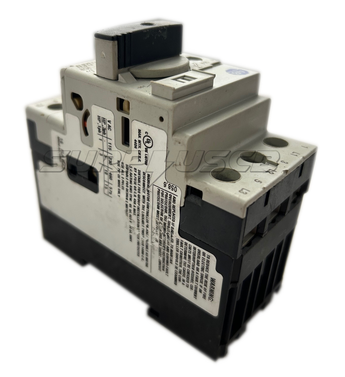 Allen Bradley 140M-D8N-C16 Circuit Breaker, 10-16 Amp, High Break, DIN Rail, 3P