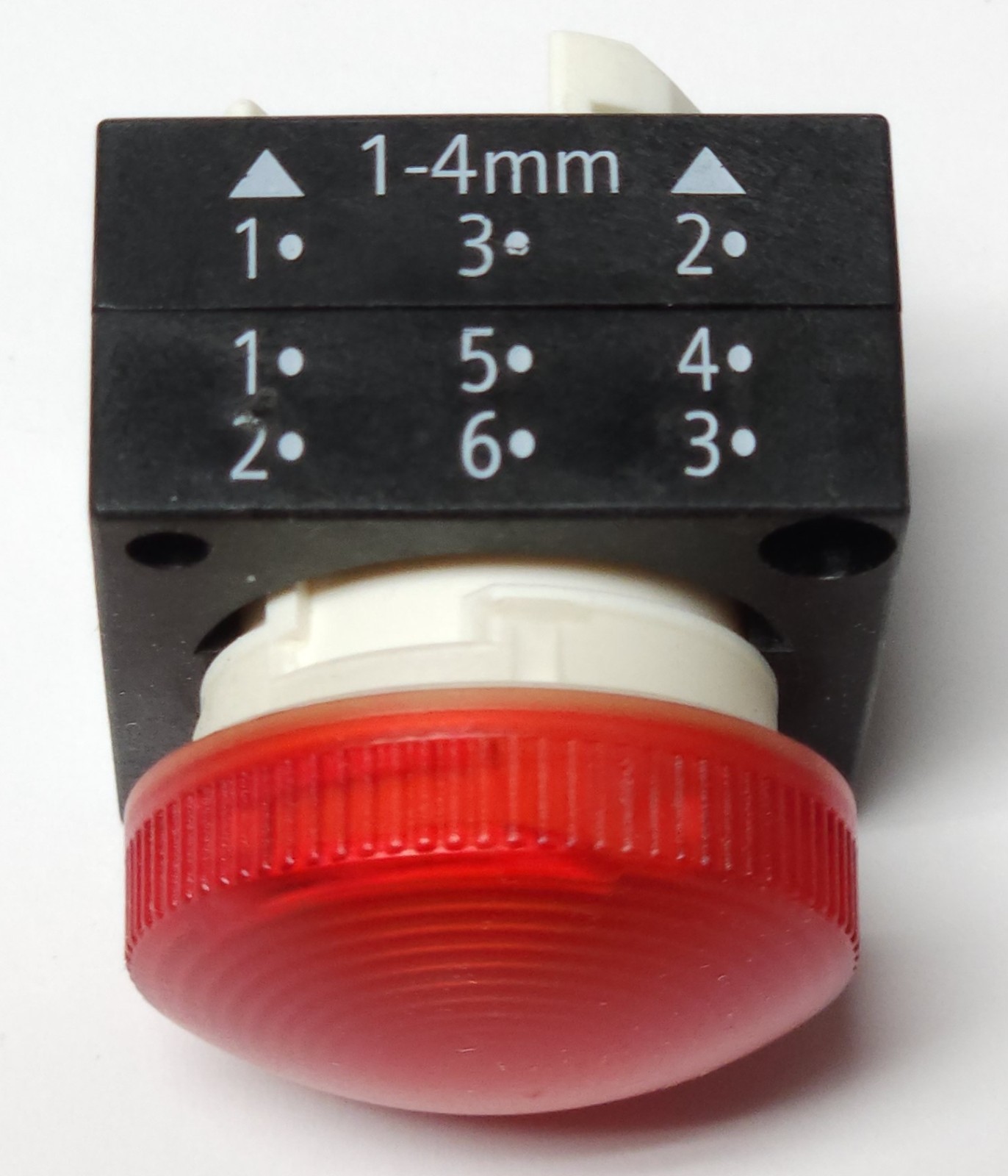 SIEMENS 3SB3 248 6BA20 RED LED Illuminated Indicator Light 110 120 VAC