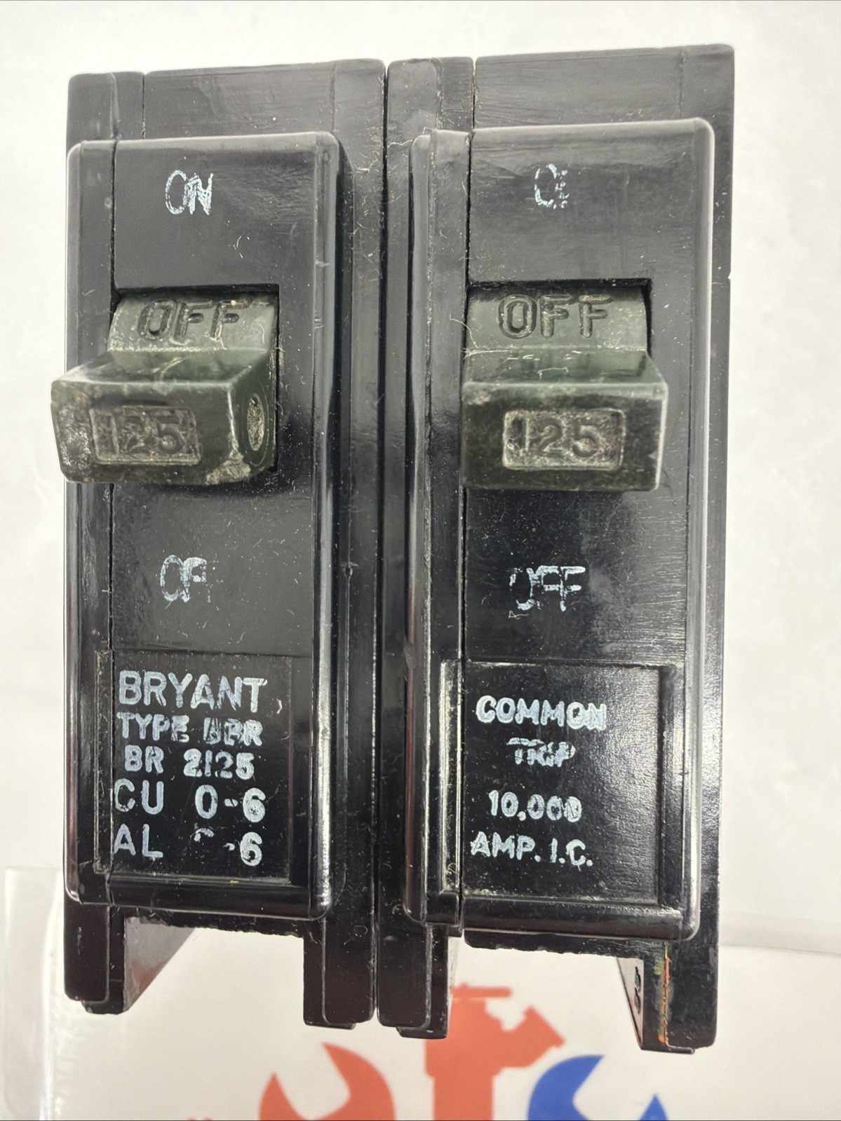 Bryant BR2125 Circuit Breaker, 125 Amp, 2 Pole, 120/240V, Type BBR