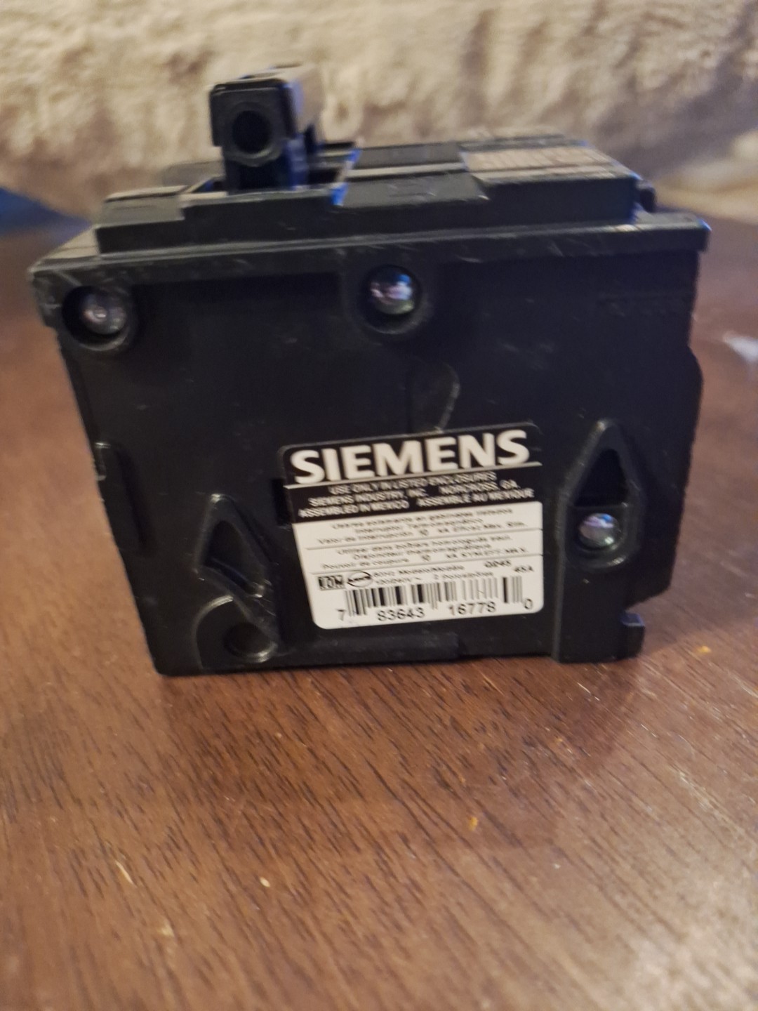 Siemens Q245 Circuit Breaker 2 Pole 45amp