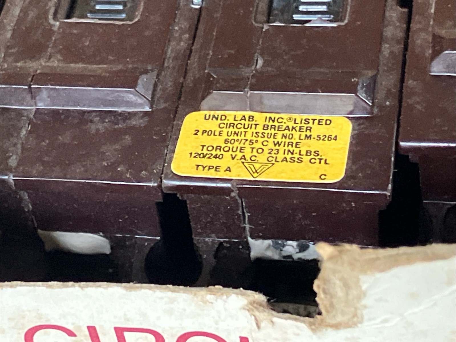 Wadsworth A230NI 30 Amp 2 Pole 2P A230 Plastic Foot Breaker A230B BIG BODY New!