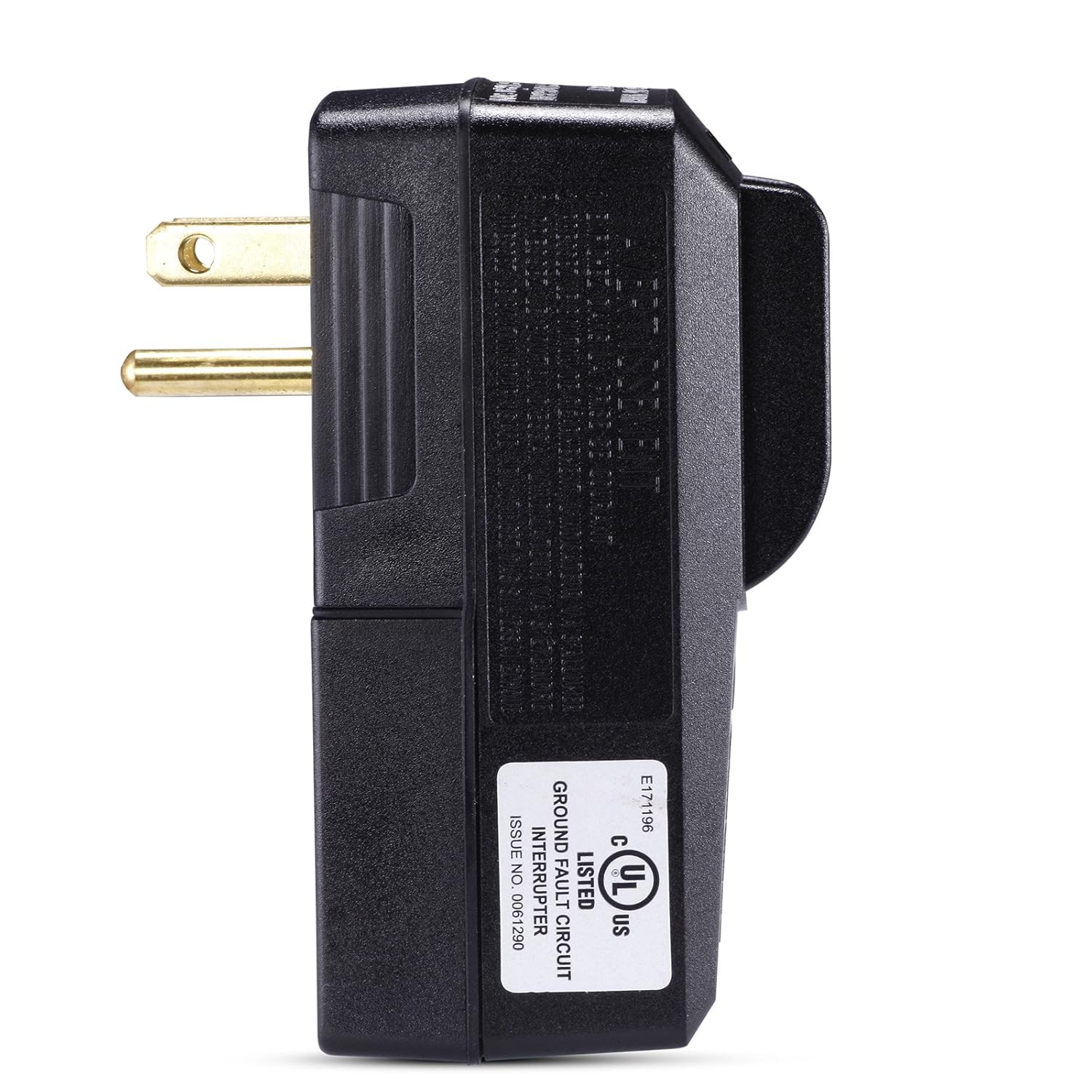 15 Amp GFCI Plug Replacement 3 Prong Waterproof Inline GFI Circuit Breaker