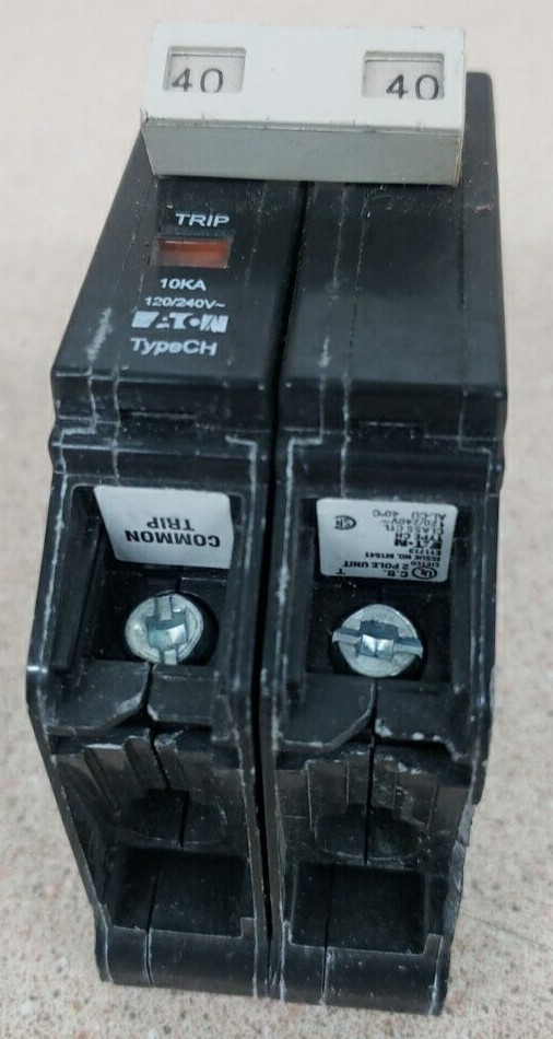NEW Eaton Cutler-Hammer CH240 CHF240 40 Amp 2 Pole 120/240V 10kA CH4