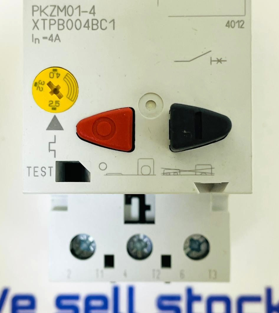 Eaton PKZM01-4 Motor Protection Circuit Breaker XTPB004BC1 2.5-4A 3-Pole
