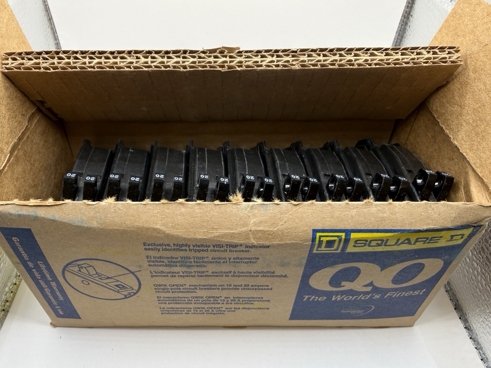 Square D QO2020C 2-20 Amp Single-Pole Tandem Circuit Breaker