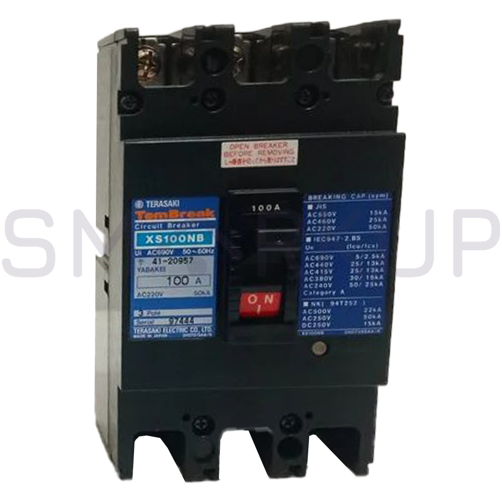 New In Box TERASAKI XS100NB 3P 100 A Circuit Breaker