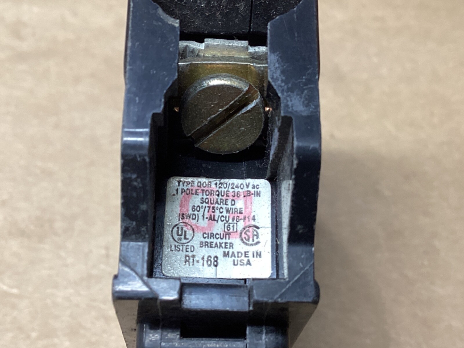 LOT OF 3 Square D QOB QOB115 1 Pole 15 amp Circuit Breaker #103F292*CO