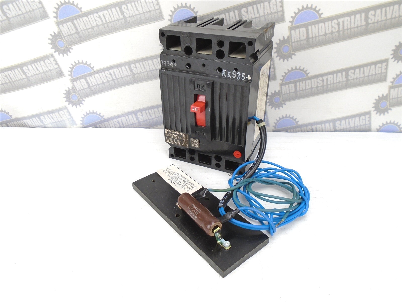 GE – THED136040WL – 40A – 3 Pole – 240-600 VAC – w/EXTERNAL RESISTOR 20k Ω 25W