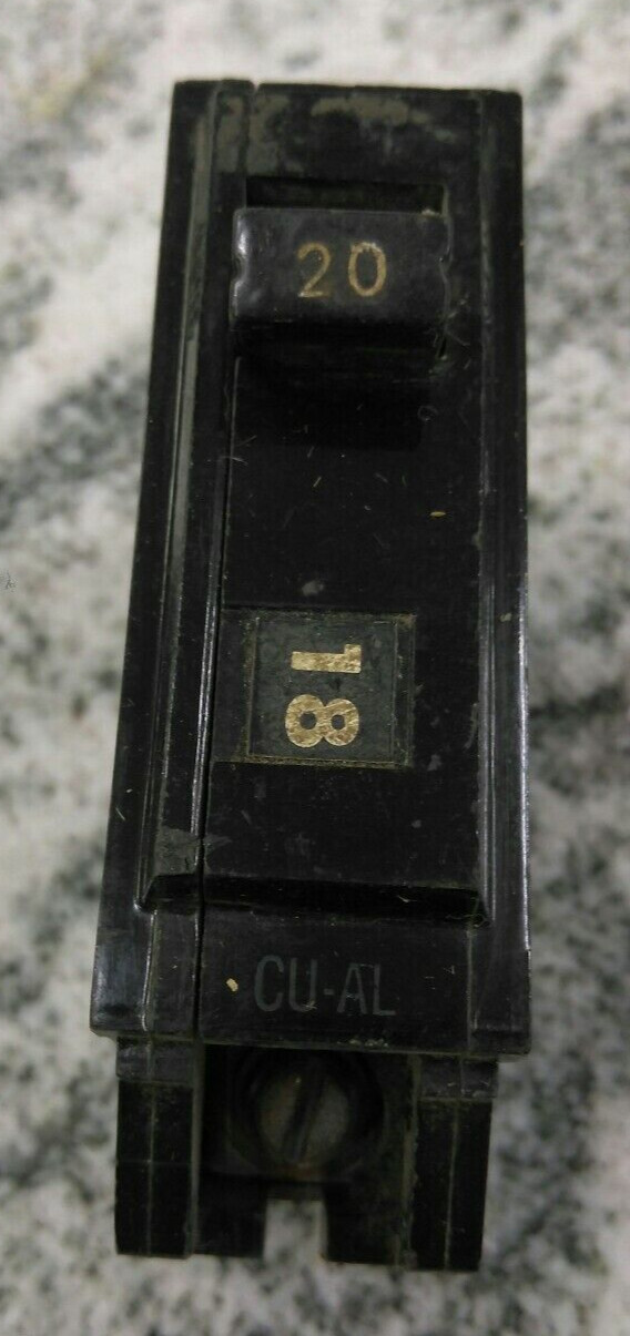 GE/ BREAKER/THQB1120/20A/1 P/240V/BOLT ON /GROVE/ THQB/USE (44E1 &42E1