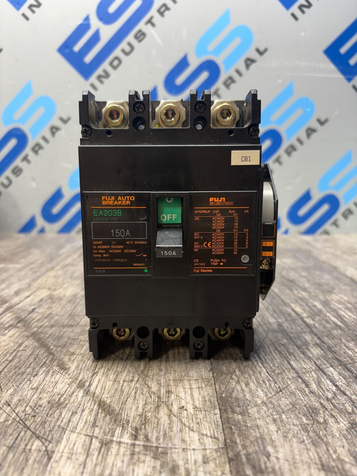 FUJI ELECTRIC EA203B 150A AUTO BREAKER MOLDED CASE CIRCUIT BREAKER