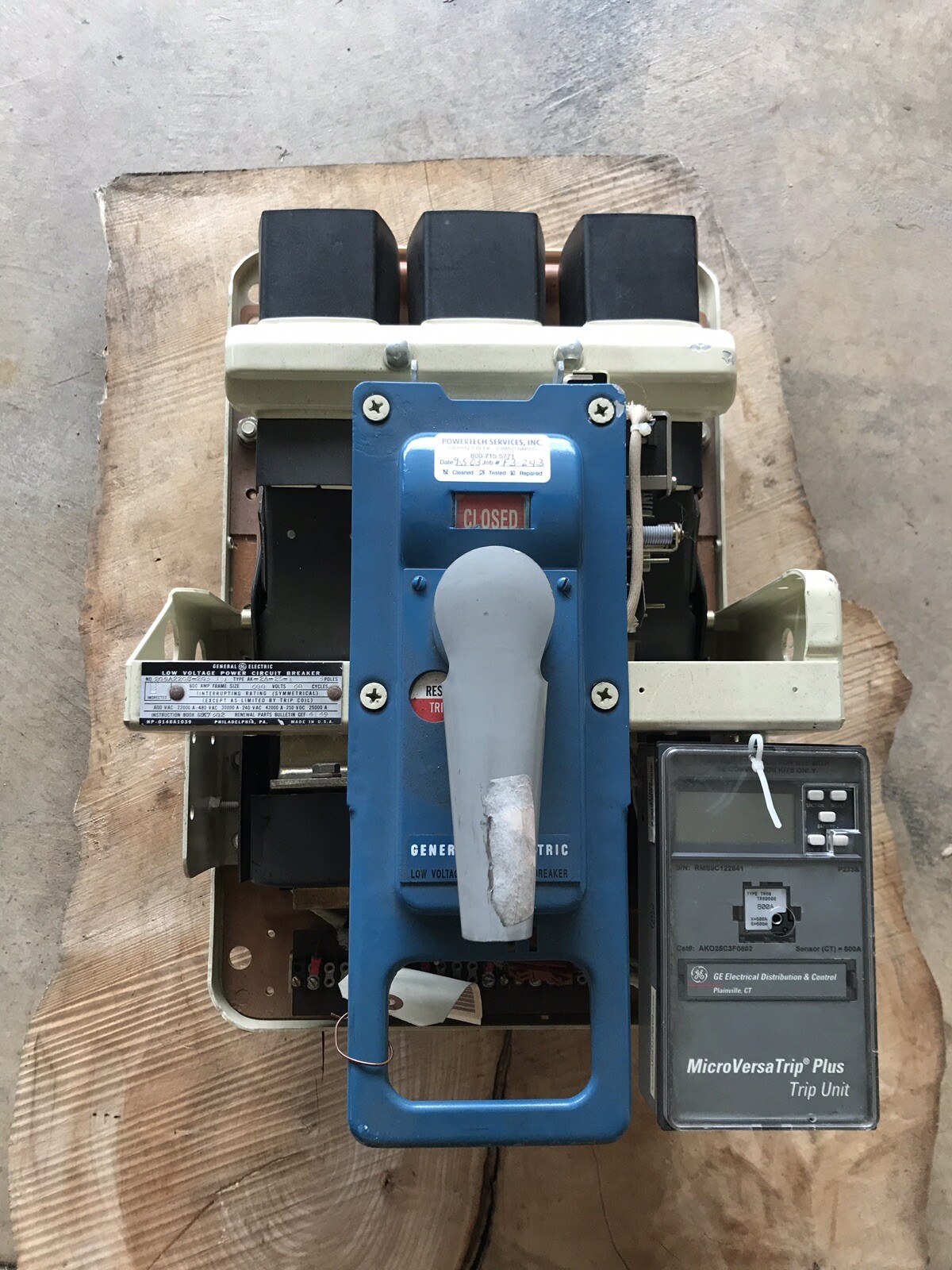 General Electric AK-2A-25-1 600A w MicroVersa Trip AKO25C3F0602 Breaker GE 2 A