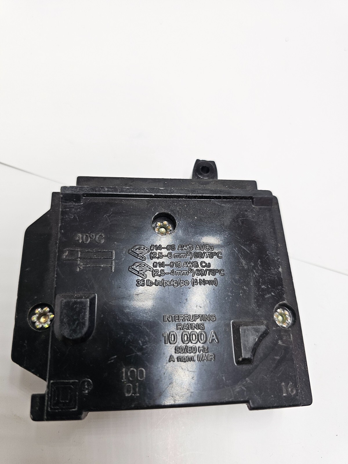 Square D HOM 10KA 120/240V 50/60 Hz Single Pole Circuit Breaker 15 Amp