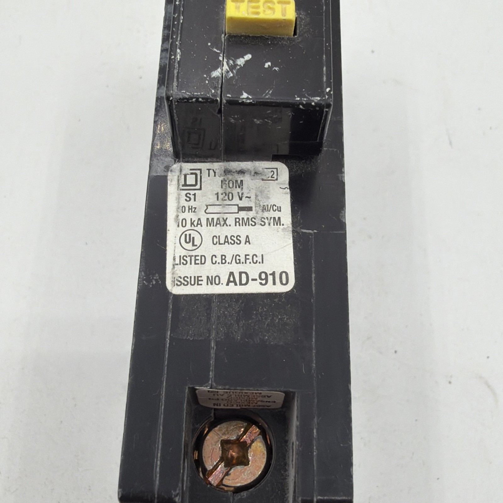 Square D HOM120GFI 20Amp Circuit Breaker with Ground Fault (GFI)