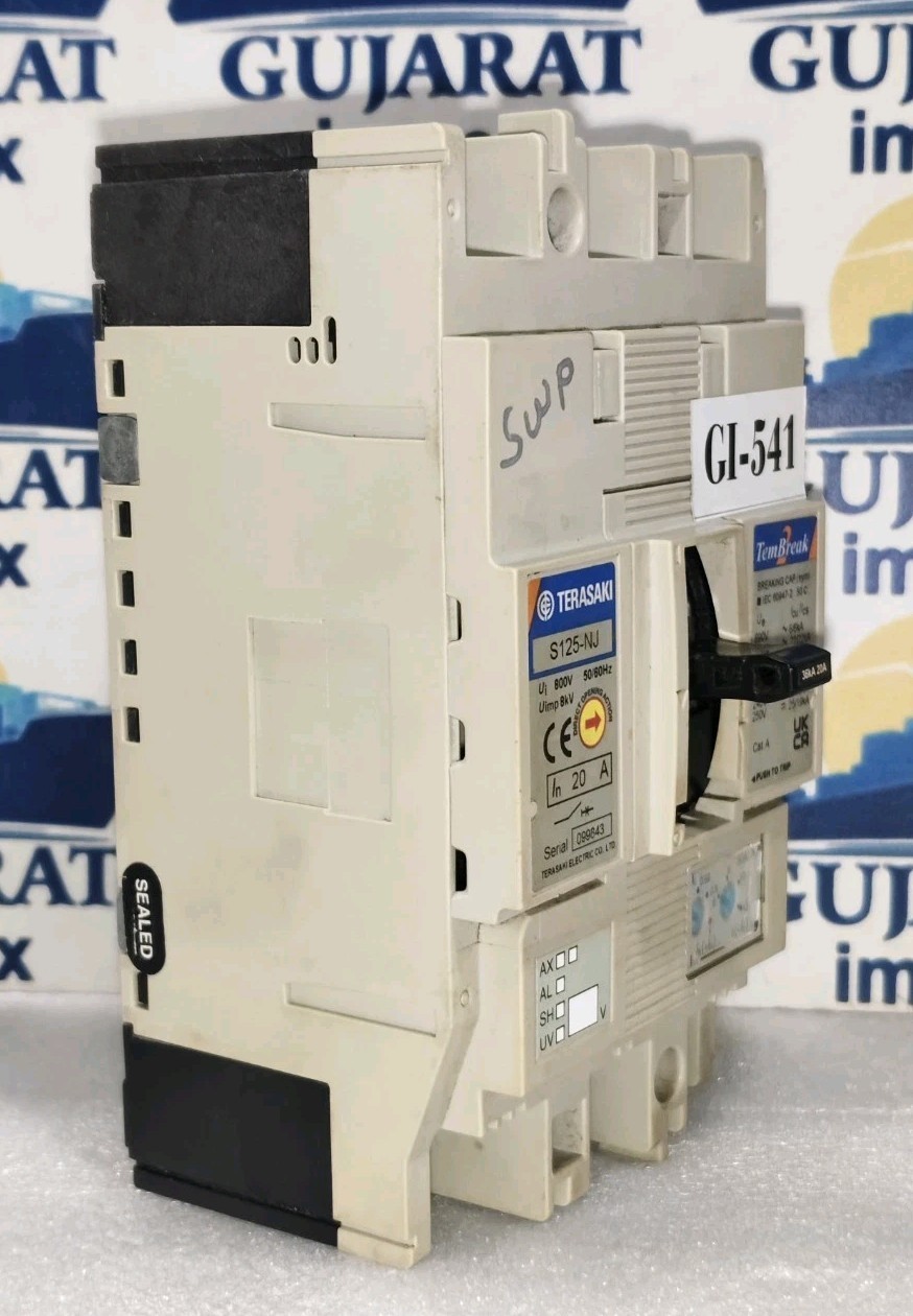 TERASAKI S125NJ 20A 3POLE 36KA CIRCUIT BREAKER FREE FAST SHIPPING MADE IN JAPAN