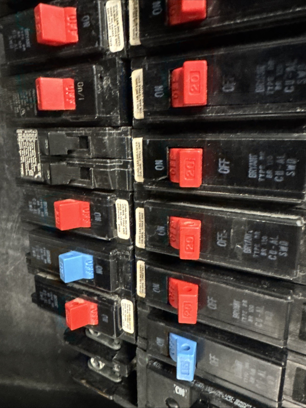 Bryant 200A BJ2200 Breaker Branch Bus & Panel Guts 40 Circuit 120/240V