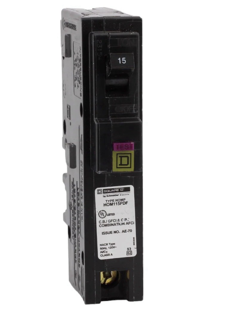 NEW SQUARE D Homeline Plug On Neutral 15A AFCI/GFCI – HOM115PDF