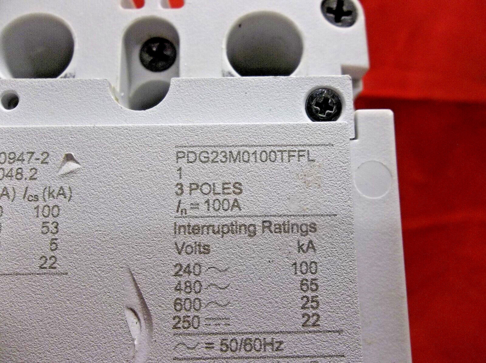 EATON PDG23M0100TFFL circuit breaker 375C2
