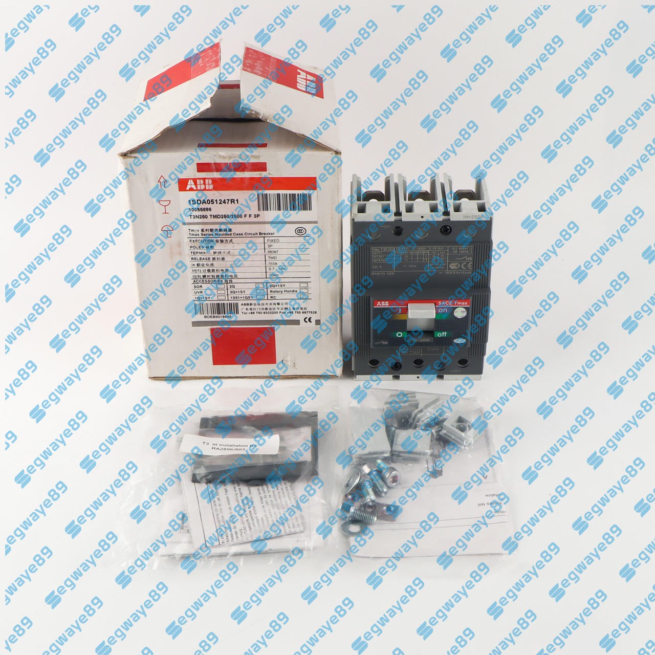 1PCS New ABB TMAX T3N250 TMD250/2500 FF 3P 250A 1SDA051247R1 Circuit Breaker