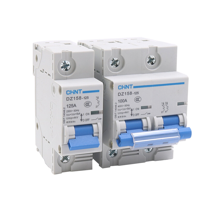 80A 100A 125Amp Molded Case Circuit Breaker Switch Fuse Trip 1/2/3/4-Pole Type C
