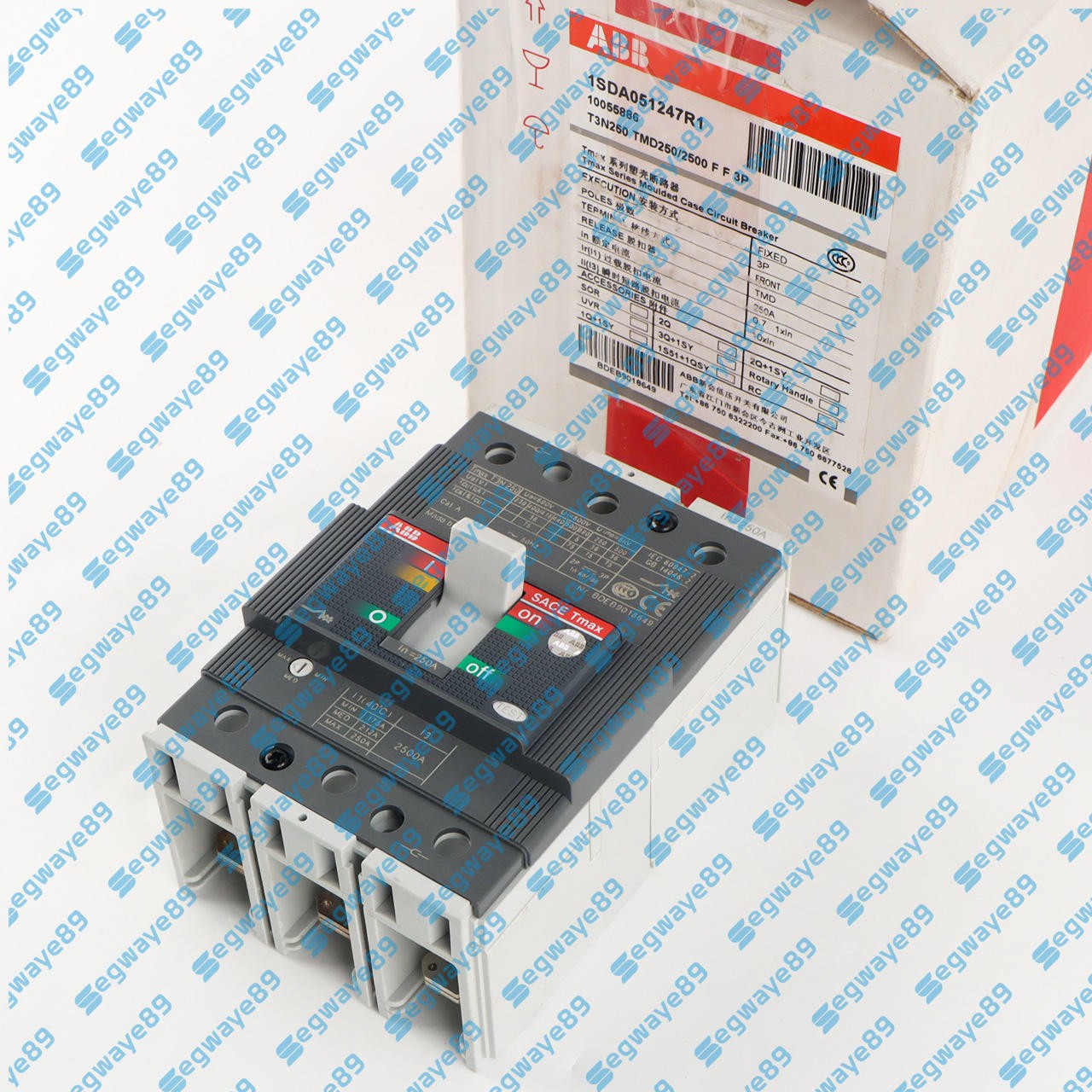 1PCS New ABB TMAX T3N250 TMD250/2500 FF 3P 250A 1SDA051247R1 Circuit Breaker