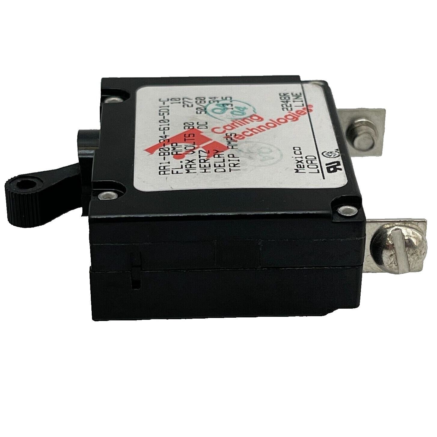 Carling Technologies Toggle Circuit Breaker AA1-B0-34-610-5D1-C 10A Molded Case
