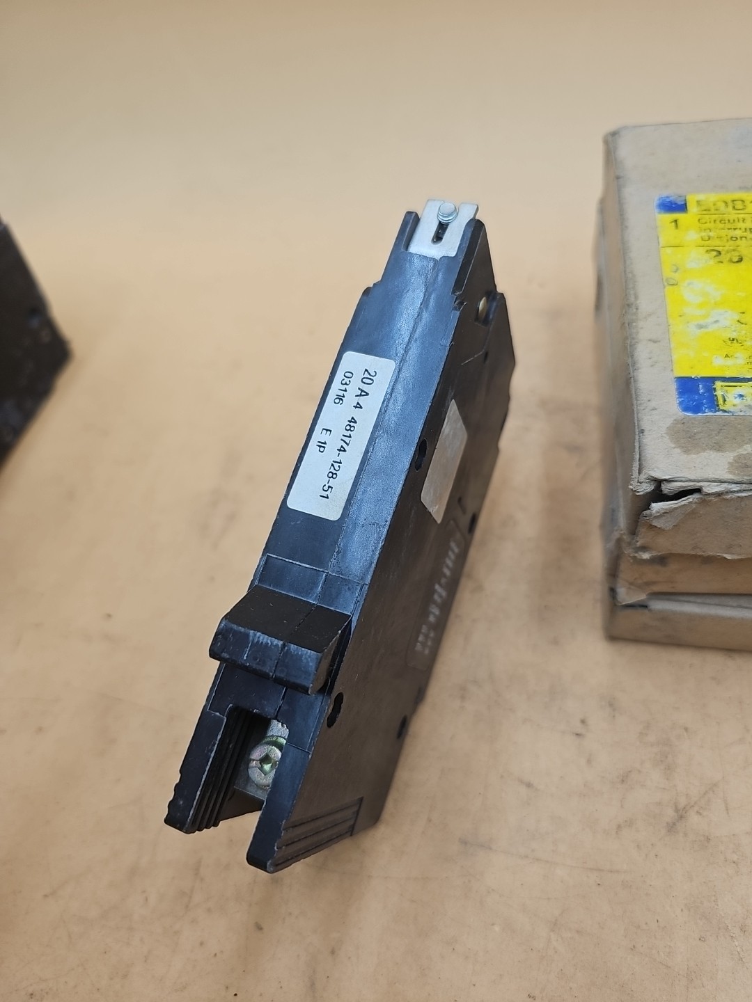 LOT OF 3 Square D EDB14020 1 Pole 20 Amp Type EDB Bolt On Circuit Breakers