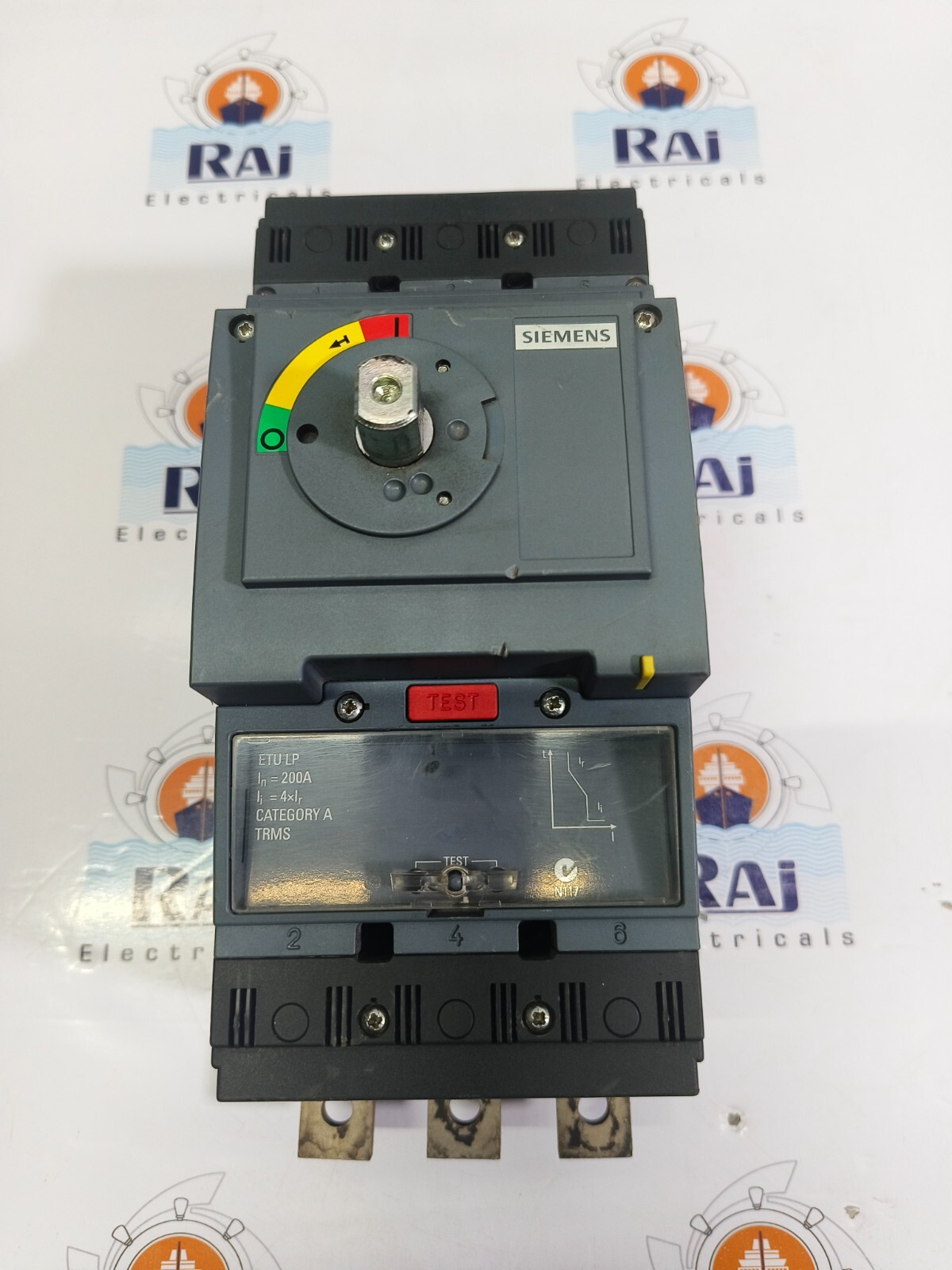 SIEMENS 3VT2 circuit breaker 3VT2 200 Amps, Icu=36kA, 415V AC 3-pole