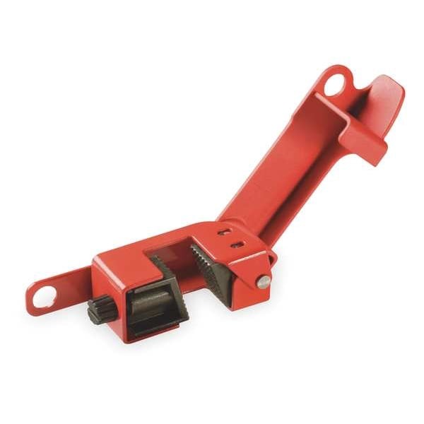 Master Lock 491B Grip Tight Single Pole Breaker Lockout, Steel, Clamp-On, For