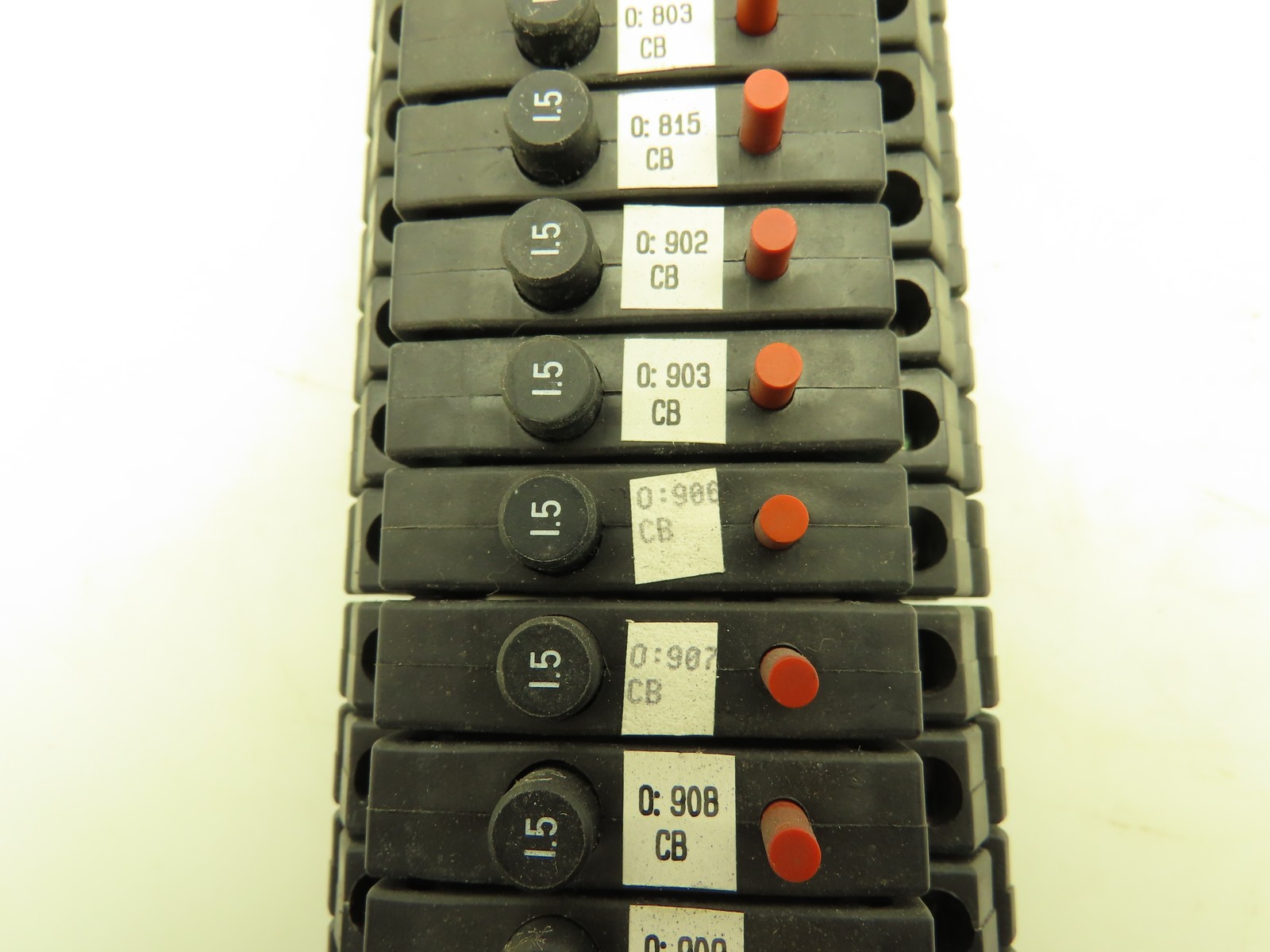 Allen Bradley 1492-GH015 Circuit Breaker Din Rail 250V 1.5A Trip Ser B Lot of 45