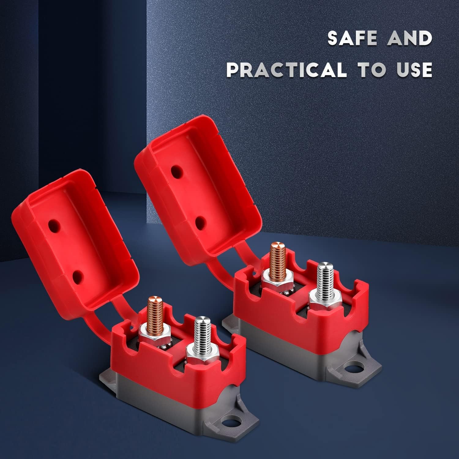 4 Pieces DC 12V – 24V Automatic Reset Circuit Breaker Circuit Breaker with Cover