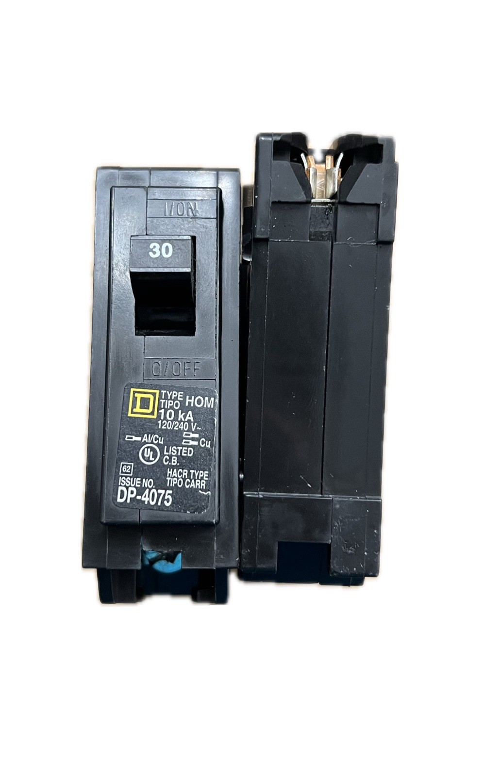 Homeline 30 Amp One-Pole Circuit Breaker HOM130, Square D Breakers 120/240 VAC