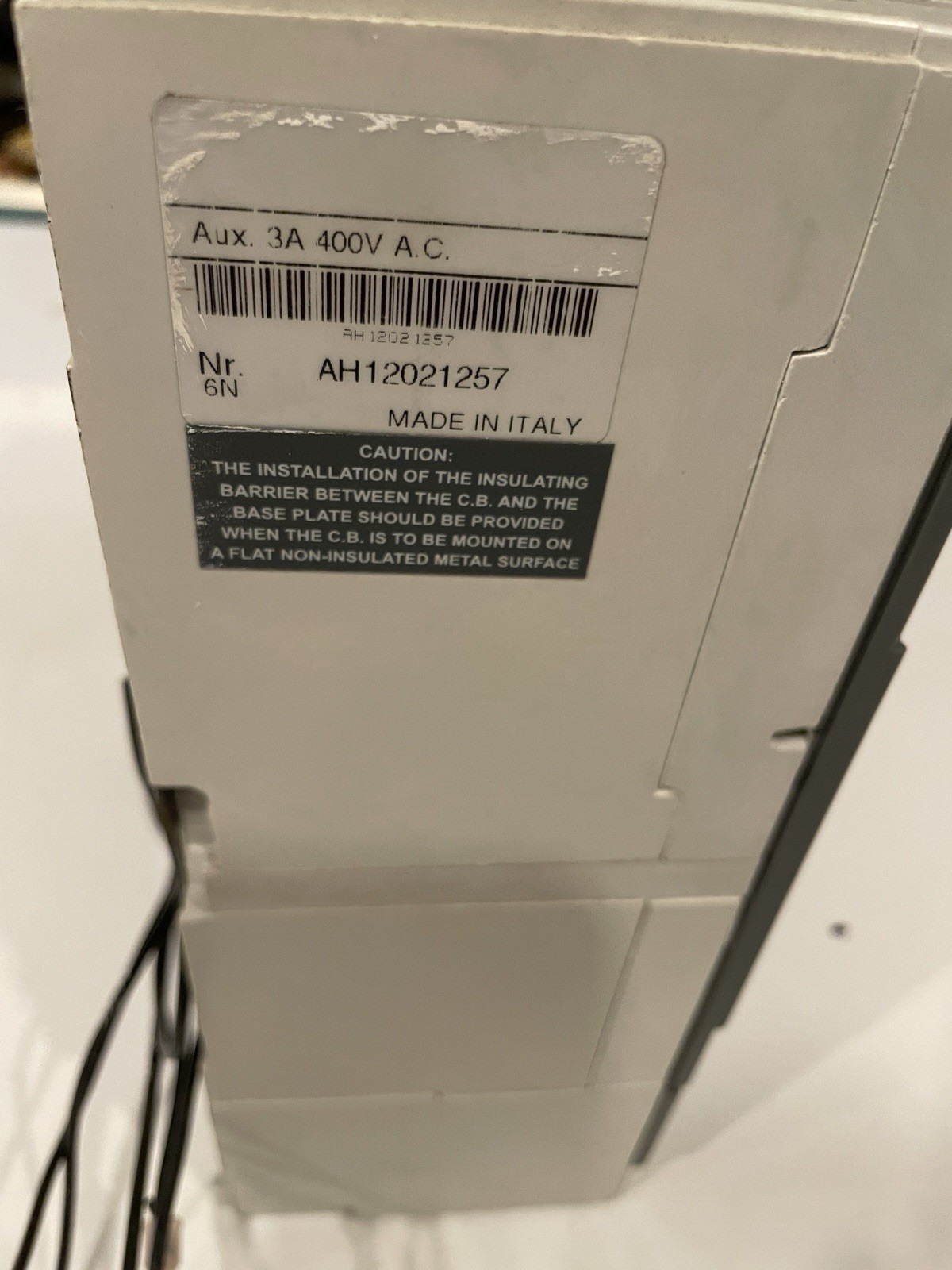 ABB S6N 3 pole Breaker 400 amp 600 volt