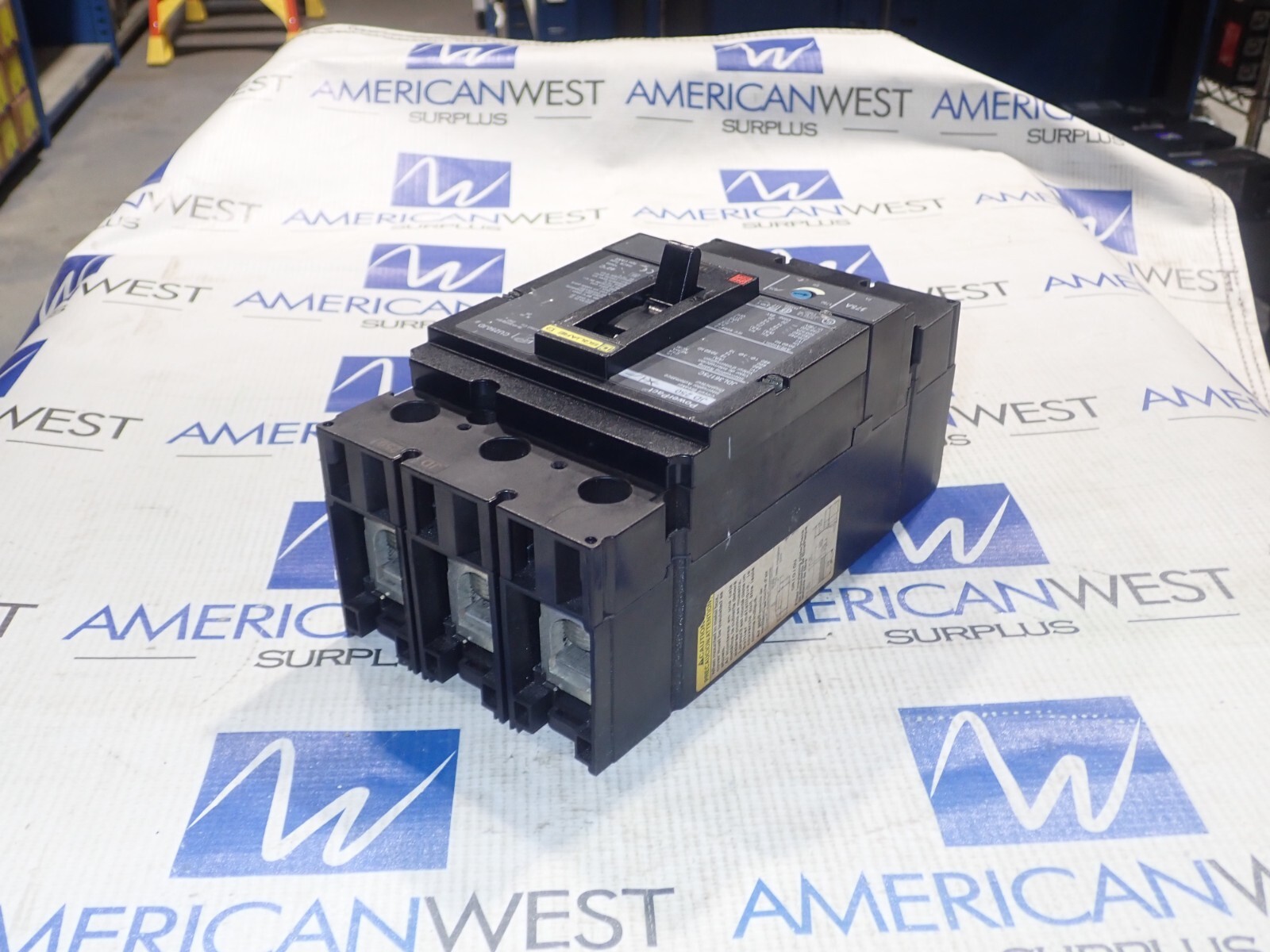 Square D JDL36175C 175 Amp 3 Pole 600V JDL36175 PowerPact Circuit Breaker Tested