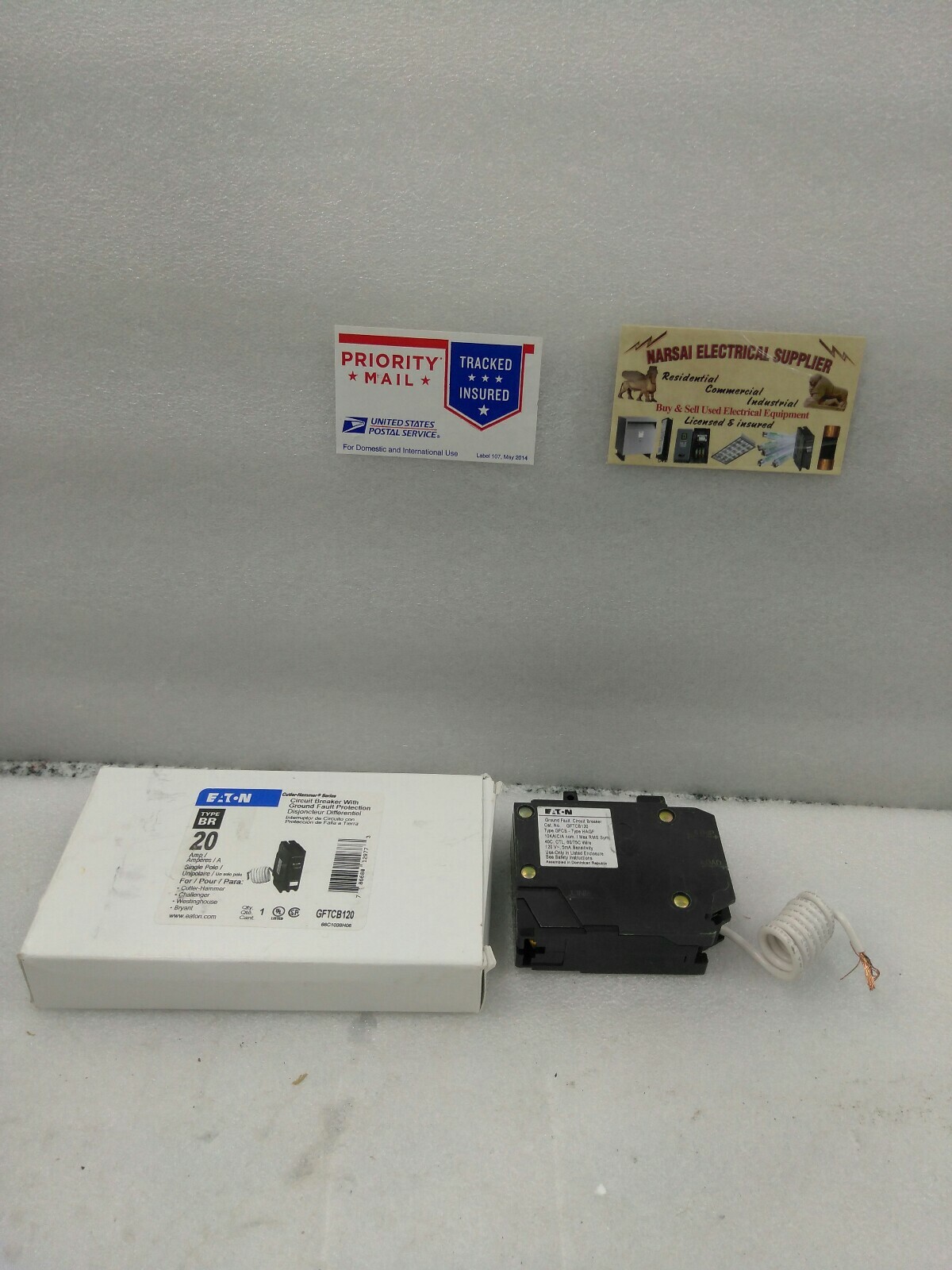 Eaton – GFTCB120- 20A, 1P, 240VA ,TYPE BR, GFCB & HAGF, GF CIRCT BREAKER (21D3