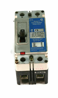 Eaton Cutler-Hammer FD2015L 15 Amp Series C Circuit Breaker, Style 3A16274G22
