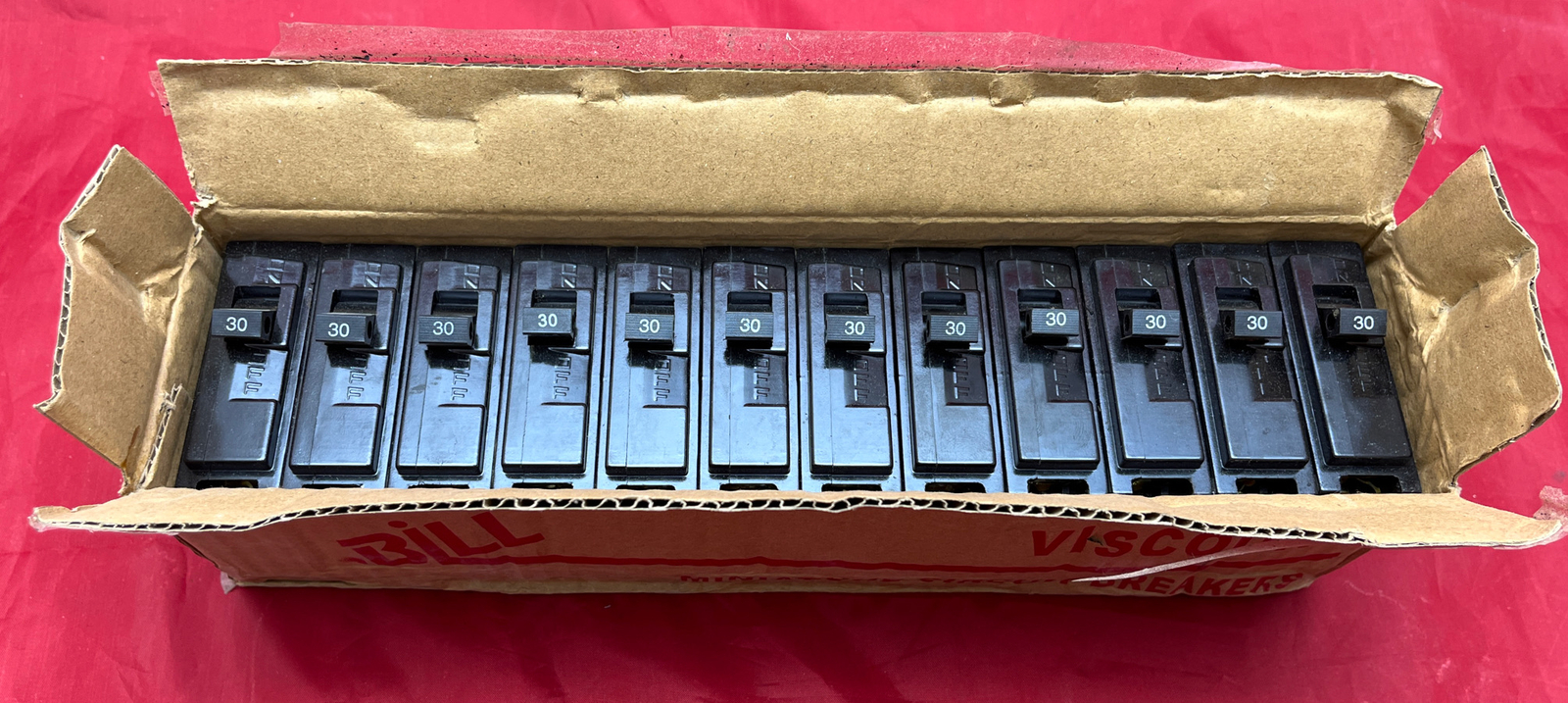 12Pk Eaton Bill BS3871 Miniature Circuit Breaker 1p 30a Amp 240/440v-ac