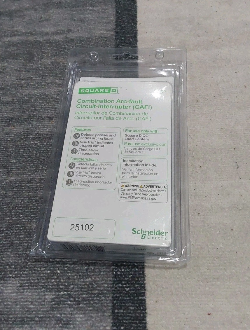 Square D QO 20 Amp Single-Pole Combination Arc Fault Circuit Breaker QO120CAFIC