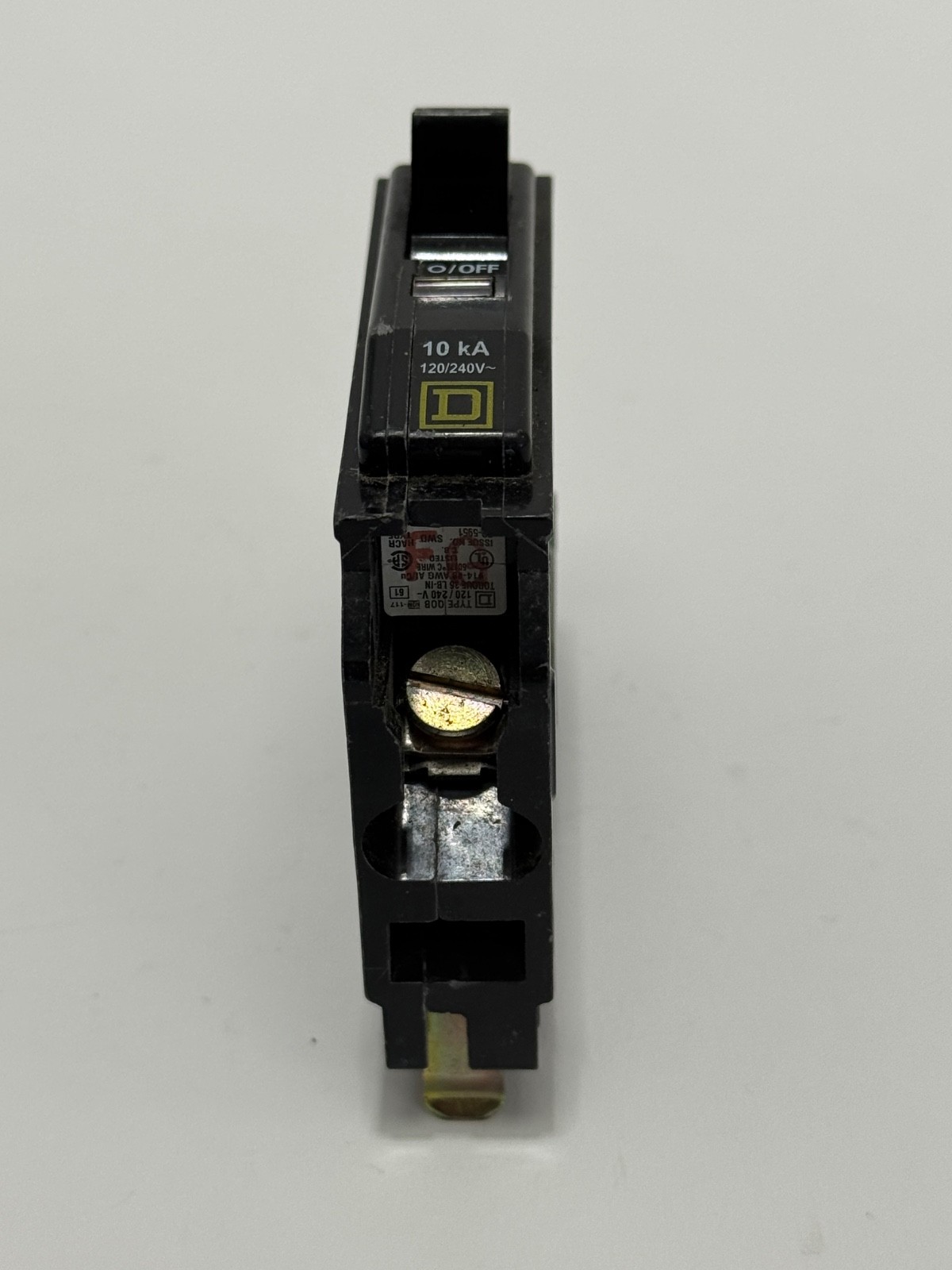 Square D QOB120 1 Pole 20Amp 120/240v Bolt-On Miniature Circuit Breaker