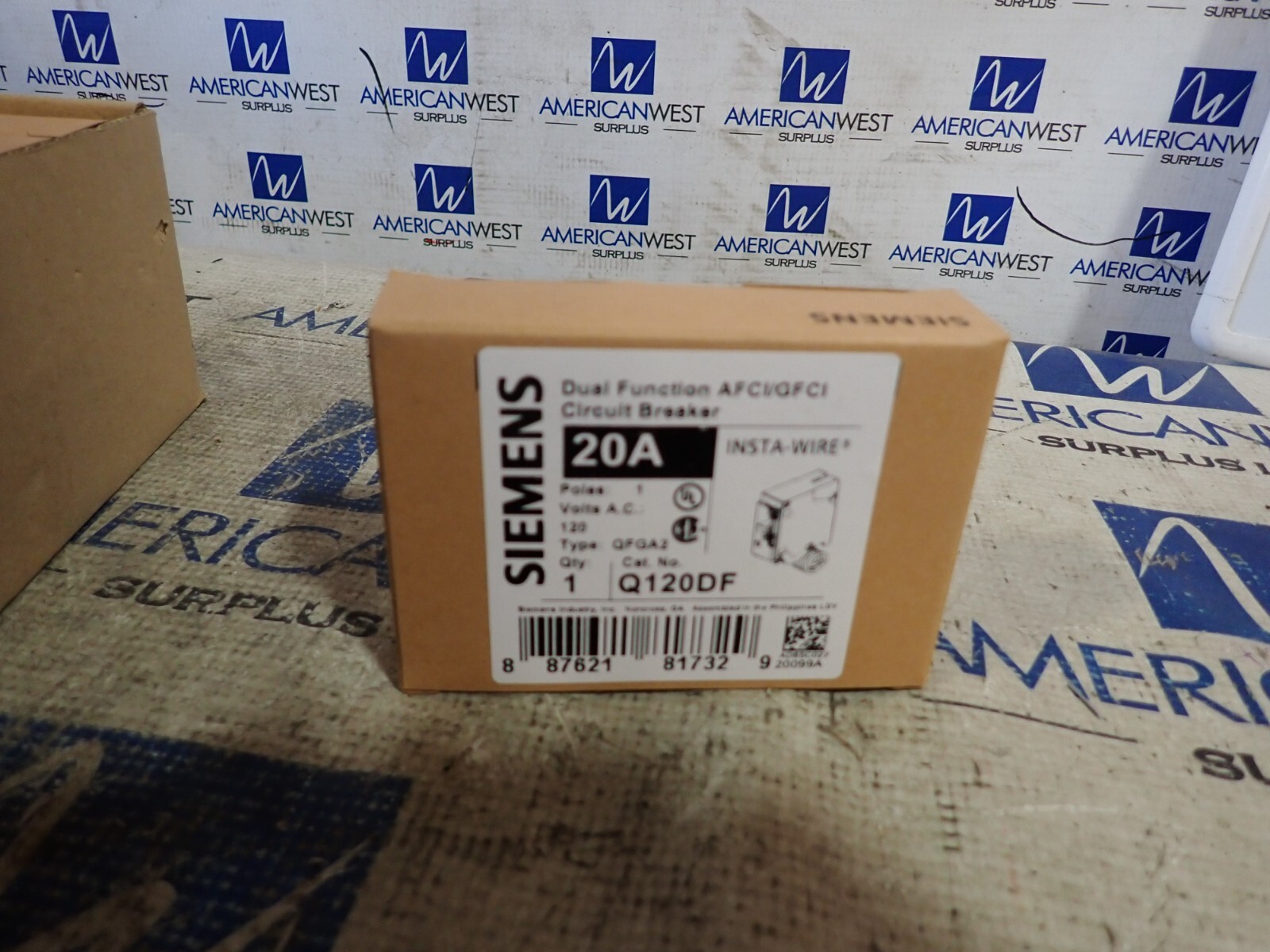 1 New From Bulk Pack Siemens Q120DF 1P 20a AFCI GFCI 120v QFGA2 Breaker