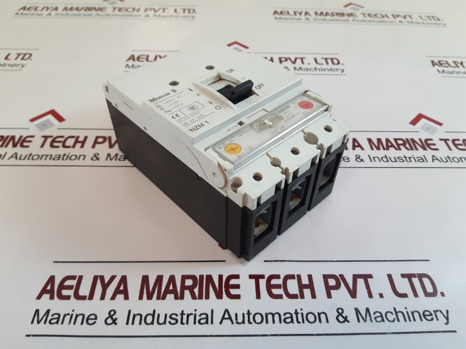 Moeller NZM B1 63amp Circuit Breaker NZM B1-M63 6000V A002539
