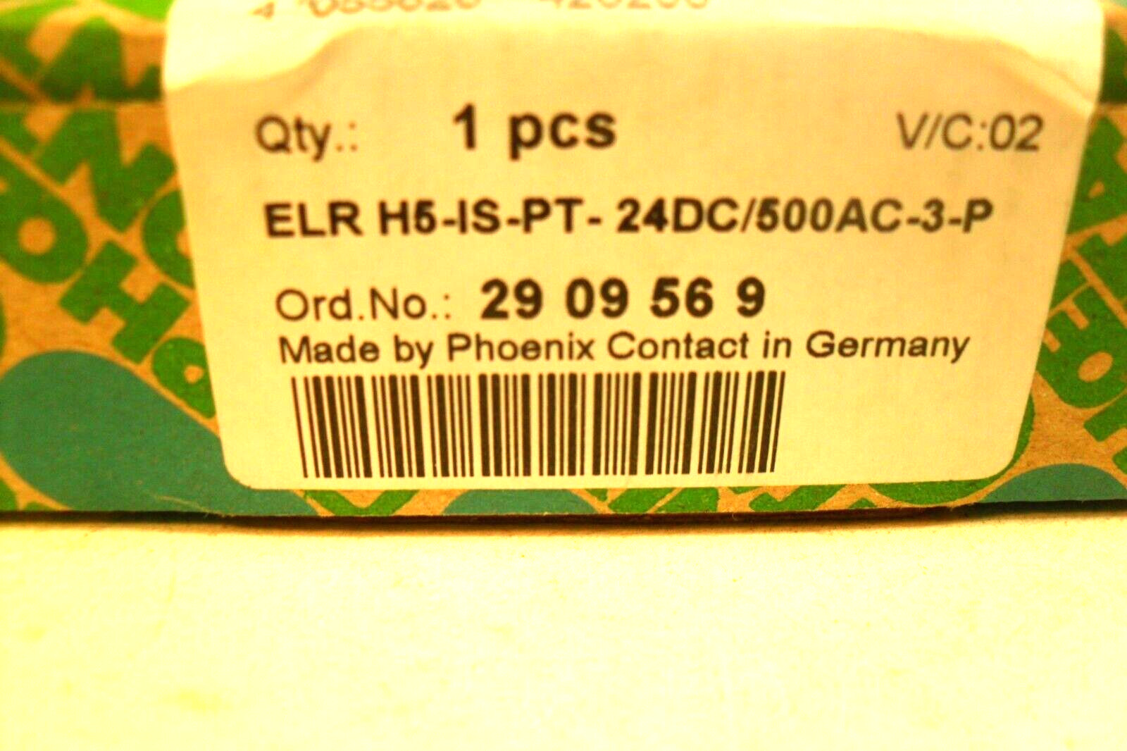PNOENIX CONTACT ELR H5-IS-PT-24DC/500AC-3-P – 2909569 -Factory Sealed USA SELLER