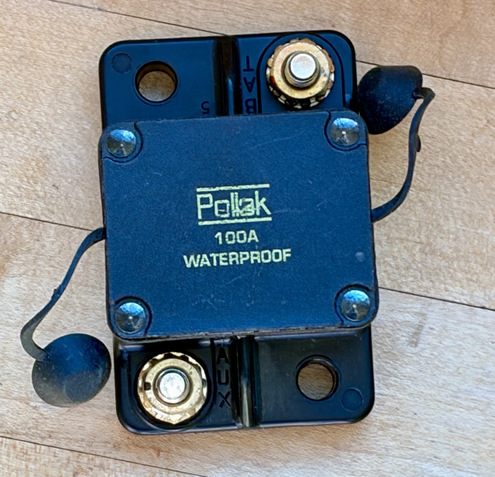 Pollak 100a Waterproof Circuit Breaker Surface Mount RV/Car/Boat