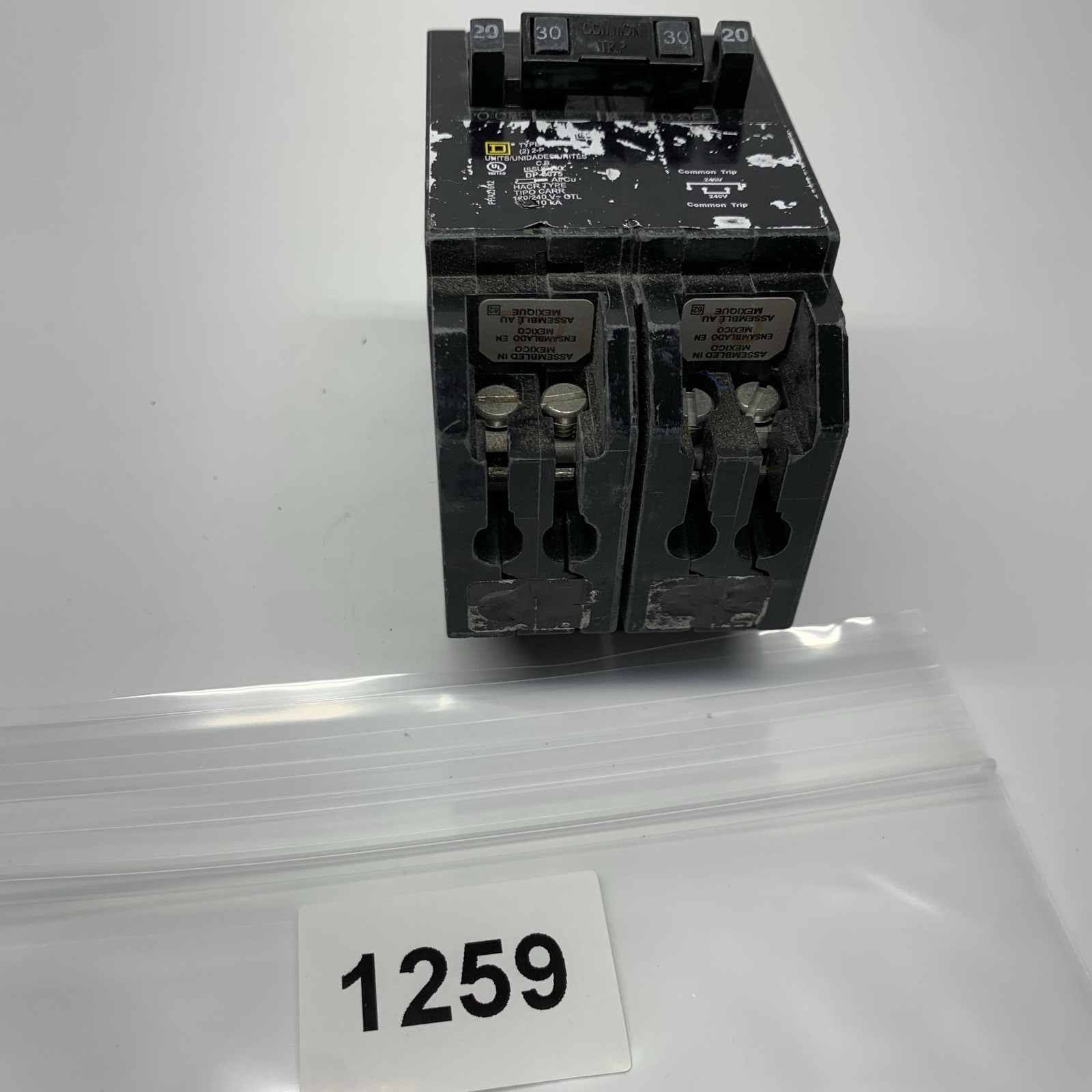 Homeline 2-20 Amp Single-Pole 1-30 Amp 2-Pole Quad Tandem Circuit Breaker