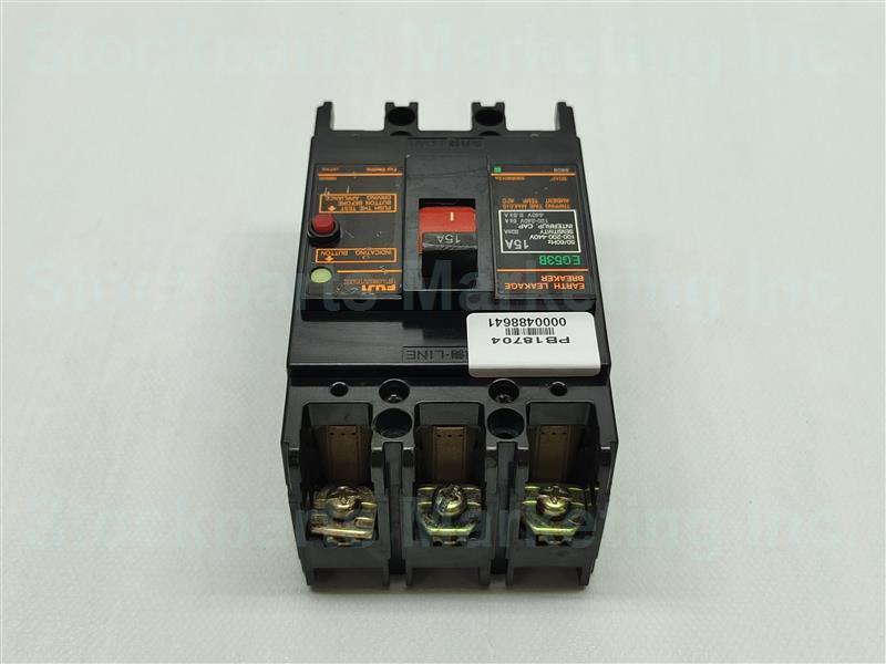 Fuji Electric EG53B Circuit Breaker 15A 100-200-440V 30mA 30 Days Warranty