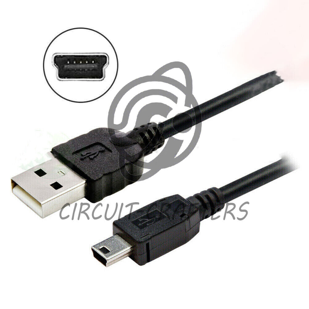 1PCS New 80cm Black 5 Pin Mini USB Charger Cable Cord MP3 MP4 PMP Media Player