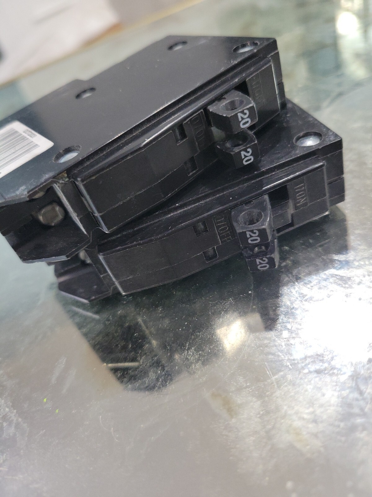 Square D QOT2020CP QO 2-20-Amp Single-Pole Tandem Circuit- LOT OF 2