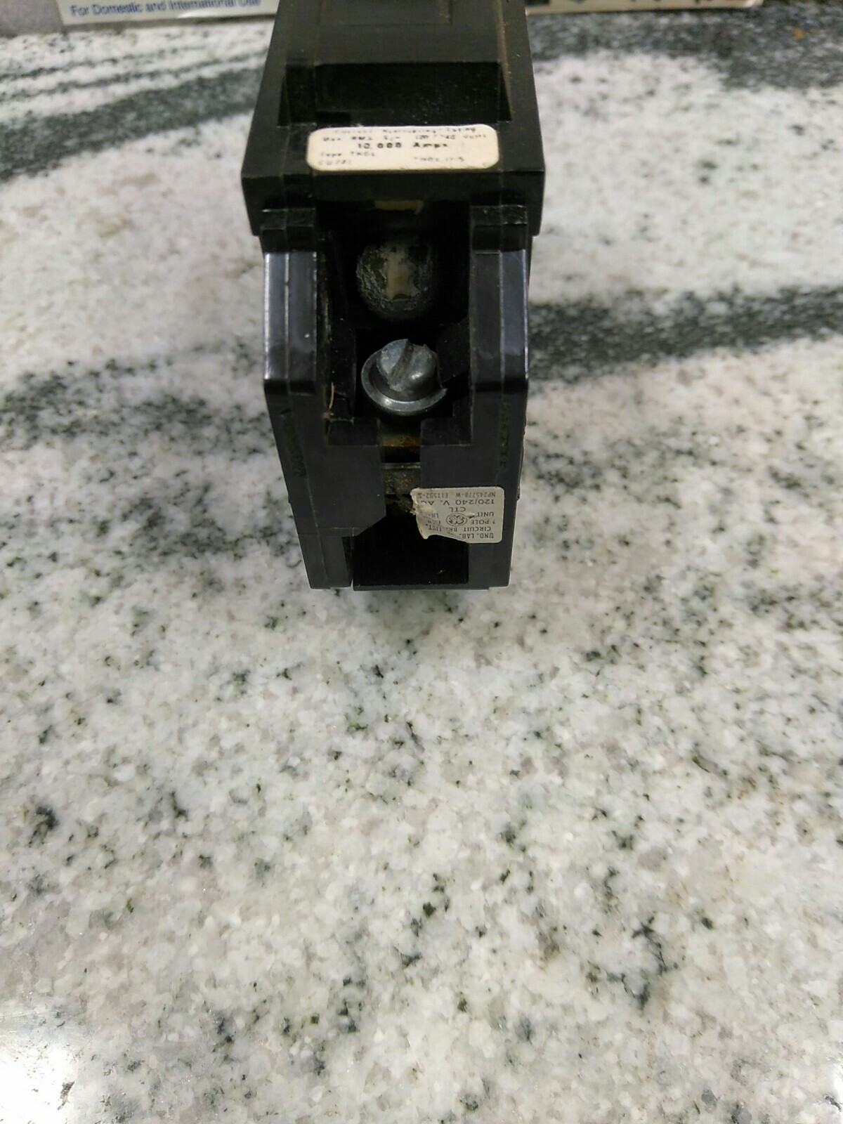 GE TYPE TQL-AC 15AMP, 1 POLE, 120/240VAC GROVE CIRCUIT BREAKER / CHIPS (20CB3