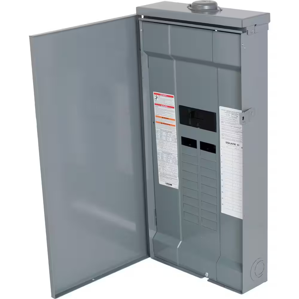Homeline 200 Amp 20-Space 40-Circuit Outdoor Main Breaker Plug-On Neutral Load C